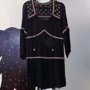 Boho Black Dress
